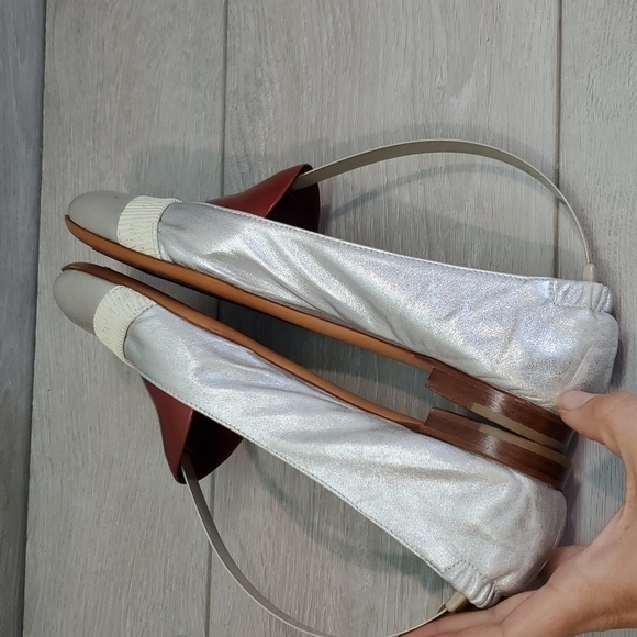 AGL Attilio Guisti Leombruni Womens Luxury Loafer Flats shoes sz 37.5 US 7 5 - Picture 7 of 14